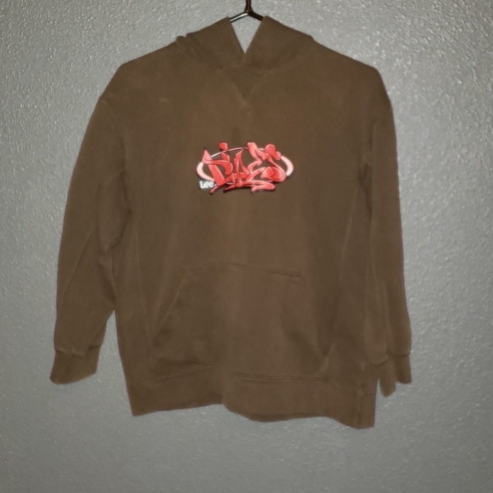 Vintage Lee pipes graffiti skateboard hoodie